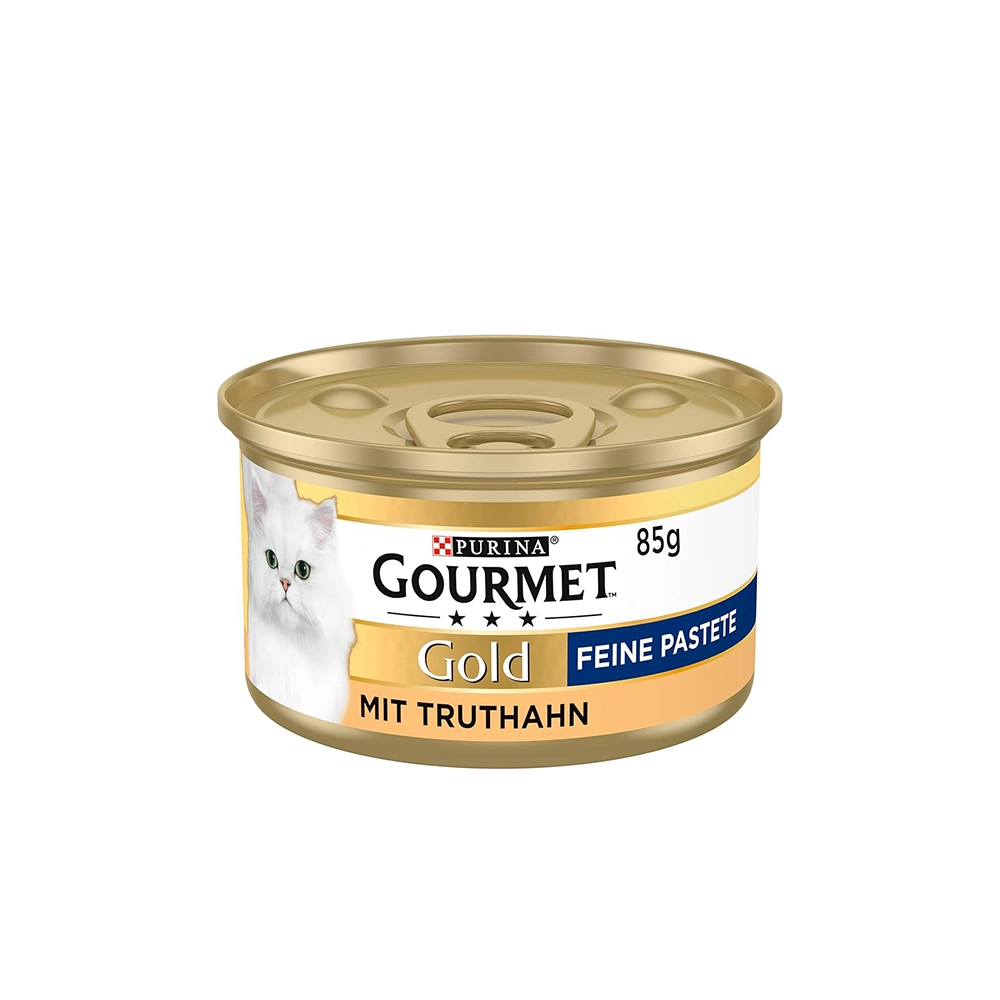 کنسرو گربه گورمت گولد با طعم بوقلمون 85 گرمی